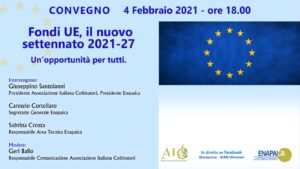Le opportunità dei Fondi europei 2021-2027. Un webinar di AIC ed Enapaica per scoprirli